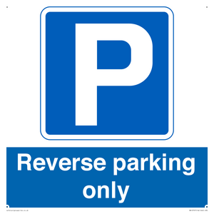 Reverse parking only